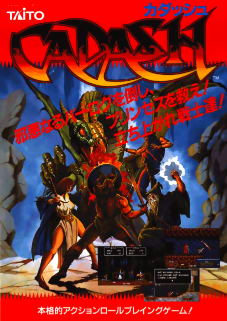 Cadash (Japan, oldest version) Arcade Game Cover